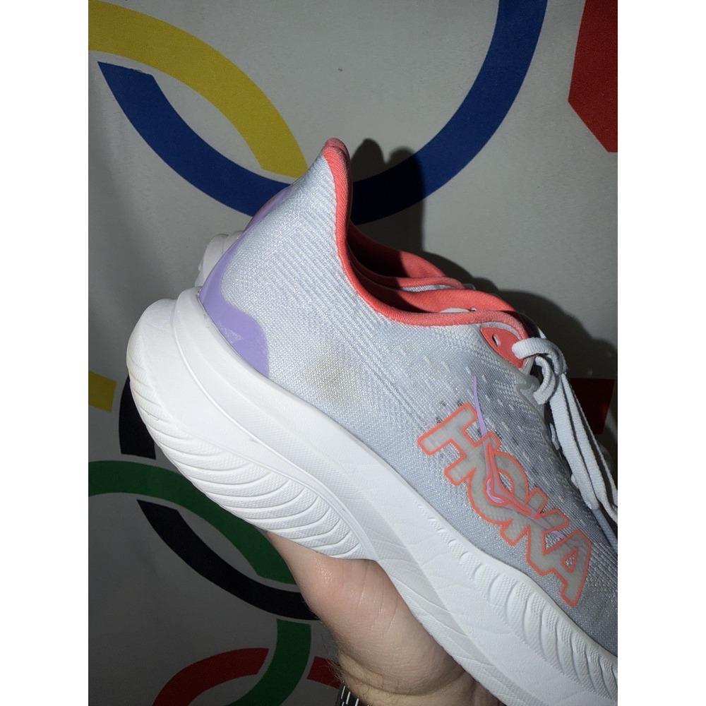 Hoka One One Mach 6 Running Shoes Womens 8.5 Blue Athletic Sneakers - Picture 2 of 8